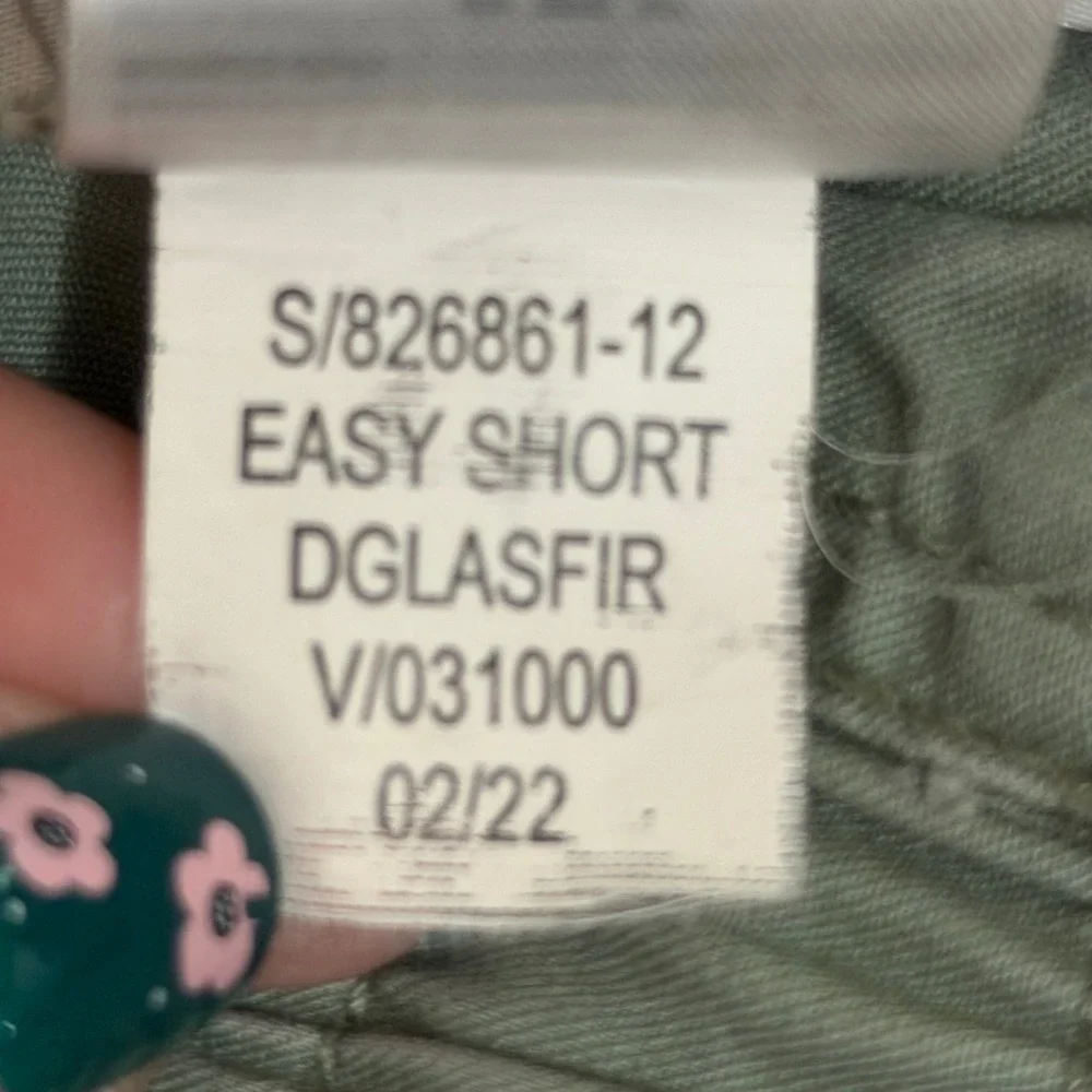 Gap Mens 9 Inch Easy Short Douglas Fir Green Elastic Waist S/826861-12 Size M